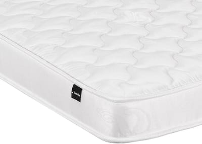 Vente-unique Set 90 x 190 cm bedbodem met opbergruimte, wit + matras van schuim van 15 cm dik - DANAE II van YSMÉE