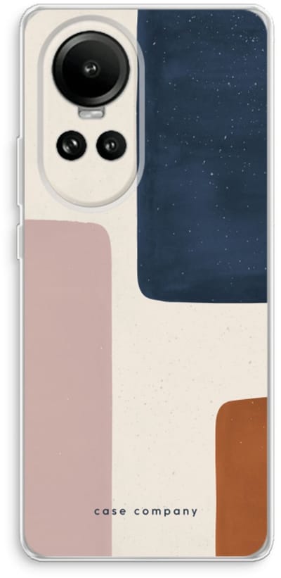 Case Company® - Hoesje geschikt voor Oppo Reno 10 hoesje - Geo #5 - Soft Cover Telefoonhoesje - Bescherming aan alle Kanten en Schermrand