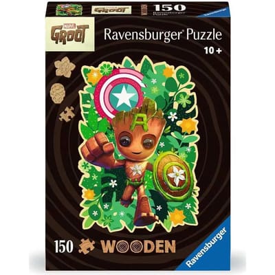 3D-puzzel van 150 stukjes Ravensburger Marvel - Wooden Groot