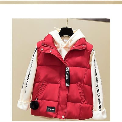 Herfst en Winter Katoenen Gilet Dames Kort Koreaanse Versie Dames Gilet Dames Jas Katoenen Gilet XXXL