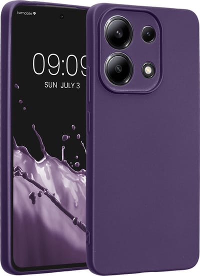 kwmobile metallic telefoonhoesje van TPU - geschikt voor Xiaomi Redmi Note 13 4G - Flexible case voor smartphone - In metallic blauwpaars
