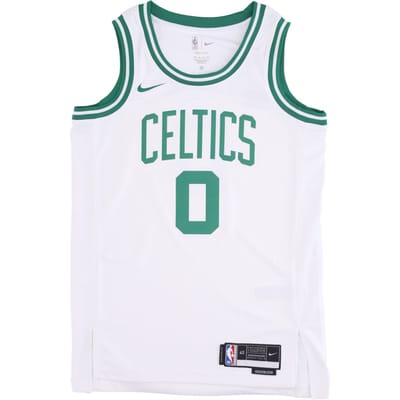 Nike NBA Team Logo Print Basketbalshirt, Fan Editie Seizoen 22-23, Exclusieve Unisex Tops Wit Groen DN2070-100 XL white