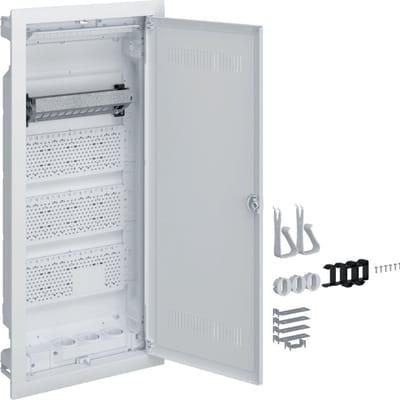 Hager VU48WWH VU48WWH Multimediaverdeelkast Inbouw (in muur) Aantal groepen: 4 Aantal rijen: 4 Inhoud: 1 stuk(s)