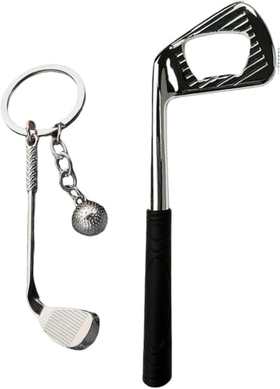 Golf Club Kurkentrekker en Sleutelhanger - Creatieve Geschenken voor Golfliefhebbers met Golfaccessoires en Bagage Ornamenten