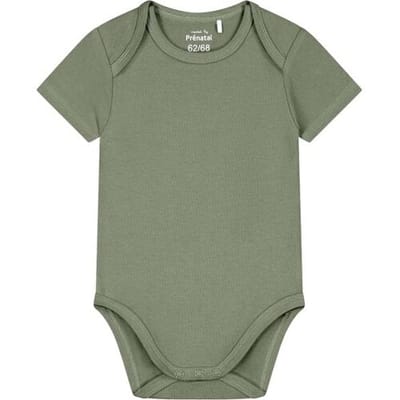 Prénatal romper basis Light Khaki Green 50/56 unisex