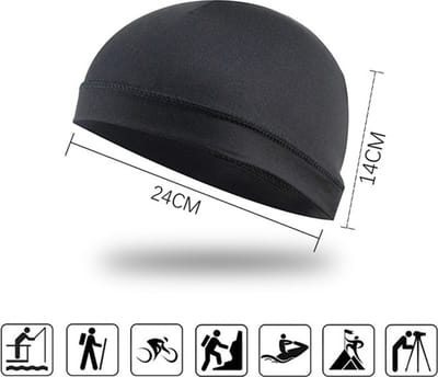 WiseGoods Luxe Anti Zweet & UV Muts Outdoor - Fietsmuts - Helmmuts - Fiets Mutsen - Caps Voor Fietsen - Cap Heren / Dames - Zwart