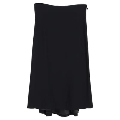 Alexander McQueen geplooide midi-rok in zwart polyester