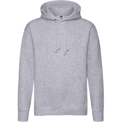 Fruit of the Loom Heren Premium Hoodie (Heide Grijs)