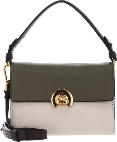 COCCINELLE Leren Handtas Schoudertas Binxie Tricolor Handbag Grained Leather Lau. G / Lamb / Fond Veelkleurig