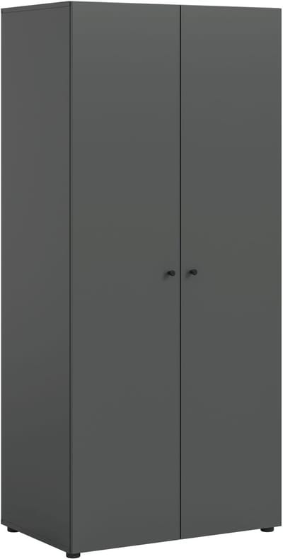 xonox.home Darw kledingkast met 2 deuren (B/H/D: 80x176x51 cm) antracietkleurig