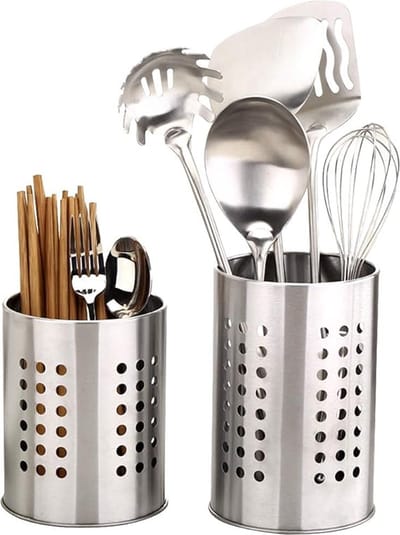 keukengerei houder organizer-2 Stks Roestbestendig Grote Keukengerei Organizer Bestek Caddy voor Organiseren Laden en Werkbladen