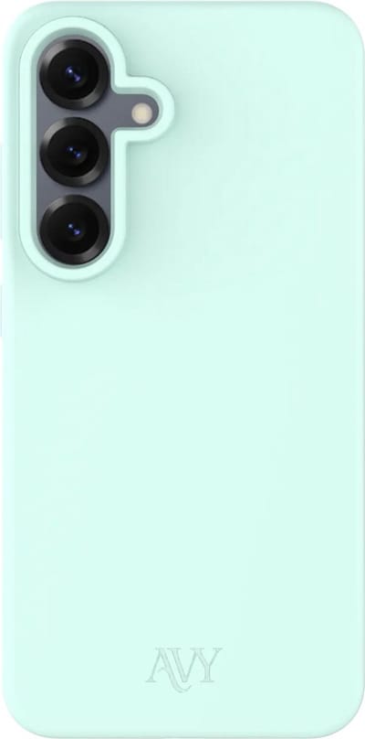 AVY Hoesje geschikt voor Samsung Galaxy S25 / S24 | Compatibel met MagSafe | Back Cover | Liquid Silicone | Comfortabel in de Hand | Matcha