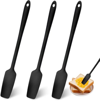 Spatel, Lange Handvat Siliconen Pot Spatels, 315 ℃ Hittebestendig Pot Spatel Schraper, Gebruikt voor Het Schrapen Van Saus, Koken, Bakken en Roeren