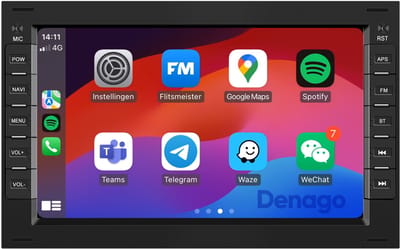 CarPlay autoradio geschikt voor Volkswagen Golf 4 | 1997 t/m 2003 | Android 13 | Draadloos Apple CarPlay & Android Auto | 2GB + 32GB | QuadCore processor | Denago DNG-27182 | 2026 model | 1997 1998 1999 2000 2001 2002 2003 | Bluetooth & Wifi