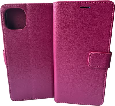 Portemonnee Book Case Hoesje Geschikt voor: iPhone 14  Pro -  roze