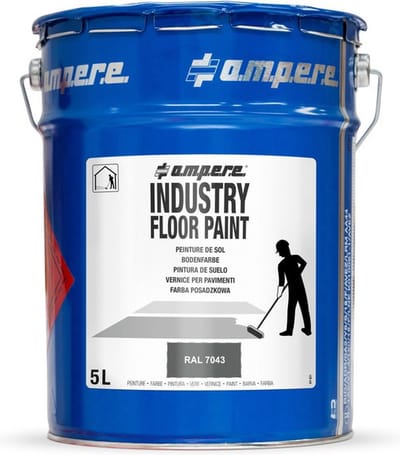 Ampere Industry Floor Paint markeerverf - 5 liter | Grijs