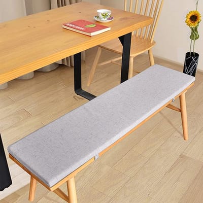 Bankkussen Buiten - Zitkussen Tuin - Ontspannen Buiten - Ademende Stof - 180 x 35 cm - Grijs