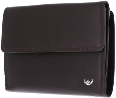 Golden Head Leren portemonnee Polo RFID Protect Damenbörse 2137 Dunkelbraun donkerbruin