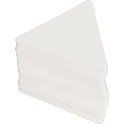 100 stuks Driehoekige Vorm Parfuum Teststrips Nauwkeurige Beoordeling Wegwerp Geur Blotterstrips voor Etherische Oliën white
