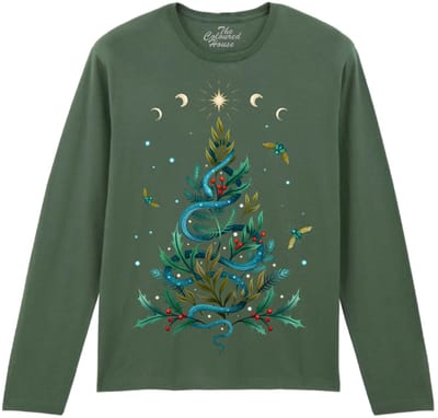 Slang Kerstmis Serpentine Christmas The Coloured House Longsleeve T-shirt XXL