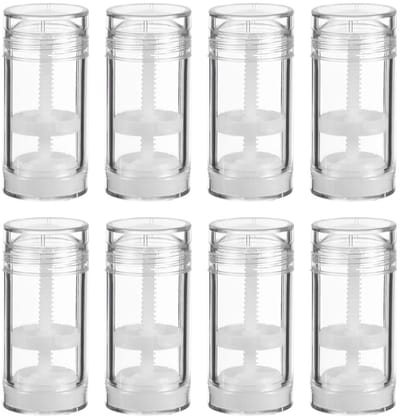 Dailygoods- Plastic Containers 8 Stuks - Hervulbare Buizen - 30ML - Voor DIY Deodorant - Lippenbalsem - Compact 8x3cm - Duurzaam Kunststof - Deodoranttube