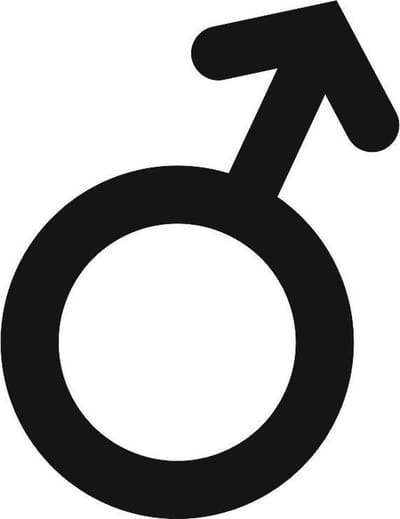 Toiletbordje WC Man - 46 x 72mm  - zwart plexiglas - incl. dubbelzijdig 3M tape