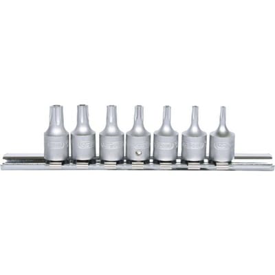 KS Tools 1/4" 7-delige Torx Bit Dop Set met Gat