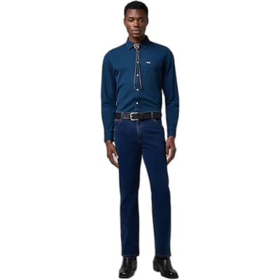WRANGLER TEXAS RUSTIC NAVY AUTHENTIC STRAIGHT HEREN