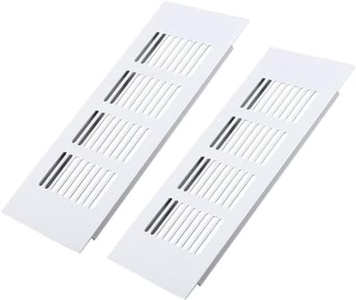 Ventilatie rooster - Lucht afvoer - Lucht circulatie - Aluminiumlegering - 50x600 mm - Wit