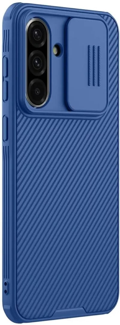 Nillkin CamShield Hoesje Geschikt voor Samsung Galaxy A36 - Back Cover met Camera Slider - Extra Camera Bescherming - Blauw