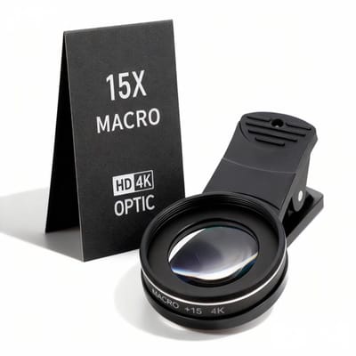 Allecto - Macro Lens - Universale Smartphone Camera Lens - Hoogwaardige Kwaliteit - Zwart - Voor Mobiele Telefoons - Perfect voor Close-up Foto's -...
