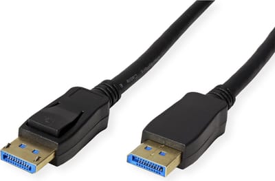 ROLINE DisplayPort-kabel, v2.0, DP M - M, zwart, 3 m
