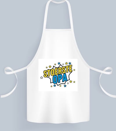 Akyol - stoerste opa Keukenschort - Opa - beste opa - verjaardagscadeau - cadeau voor opa - kado - gift - 82 bij 71 cm