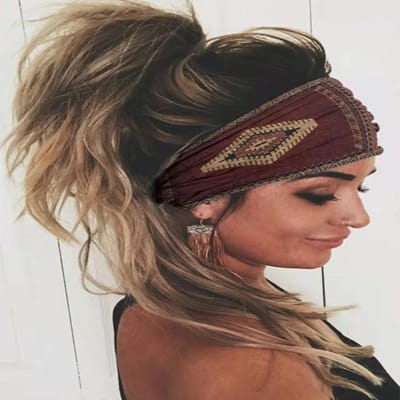 Hoofddeksel Haaraccessoires Nieuwe Gebreide Hoofdband voor Europese en Amerikaanse Vrouwen Melkzijde Bedrukking Sport Haarband Stroompje