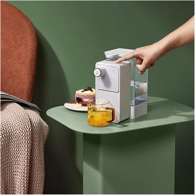 Heetwater Dispenser - Mini Waterkoker - Snel Drankjes Maken - Precisie Temperatuur - 1.3L Tank - Wit