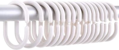 FSW-Products - 12 Stuks - Gordijnringen - 4.6x2.9cm - Buigbaar - Douchegordijn - Ringen voor Gordijnen - Ring - Gordijnhaken - Haken - Gordijn - Douchegordijnringen