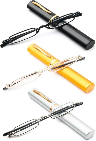 Leesbril set - Vision aid - Comfortabel lezen - Ultralicht metaal - 3 stuks - Gekleurd