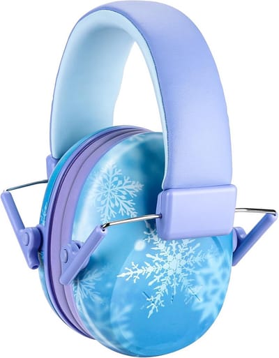 Kinder Gehoorbescherming - Oorkappen - Reizen - NRR 24dB - 175 cm - Sneeuwvlok