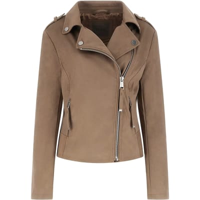 Motorjack voor dames Guess New Monica Suede