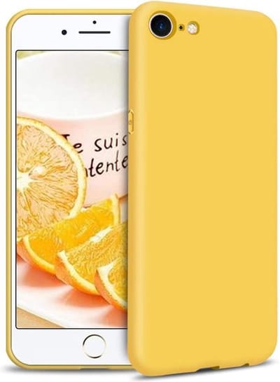HB Hoesje Geschikt voor Apple iPhone 7 / 8 - Geel - Siliconen Back Cover