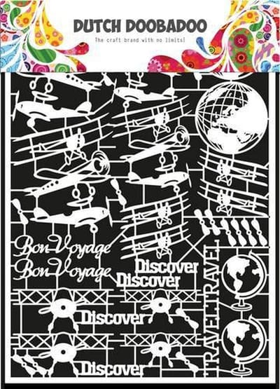 Dutch Doobadoo Dutch Paper Art vliegtuig - A5 472948050