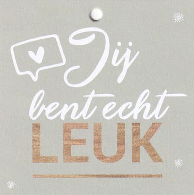 Bloemenkaartjes - 25 stuks - Mini Kaartjes - 7 x 7 cm - Bloemist - Kadootjes - Jij bent echt leuk - JK-146
