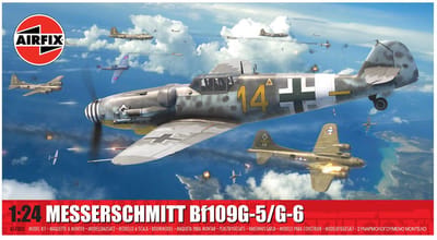 Airfix Modelbouwpakket Vliegtuigen - 17003 Messerschmitt Bf 109G-5/G-6 WWII - Duits Propellervliegtuig Plastic - 1:24 - Modelbouw