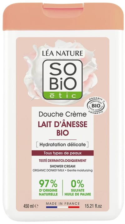 Léa Nature SO BIO étic Douchecrème Biologische Ezelsmelk 450 ml