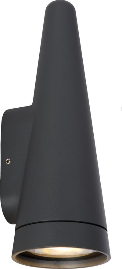 Lucide WIZARD - Wandlamp Binnen/Buiten - LED Dimbaar - 1xGU10 - IP54 - Antraciet
