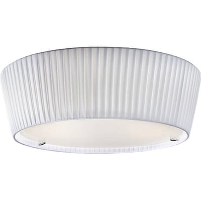 Bover Plafonet 43 - stoffen plafondlamp, Band wit