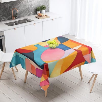 Nordisch Minimalistisch Geometrisch Tafelkleed 140X200cm Machinewasbaar Ins Stijl Eettafelkleed Huishoudelijke Woonkamer Decoratief 100x140cm