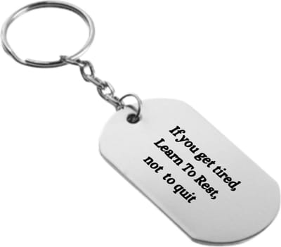 Akyol - if you are tired learn to rest not to quit sleutelhanger - Familie - vrienden - cadeau - 54 x 29mm