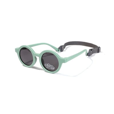 Zon - Zonnebril - Flexibel - Siliconen - Gepolariseerd - Kinderen - 0-2 jaar - Flexibele zonnebril - Met Bandje - Groen