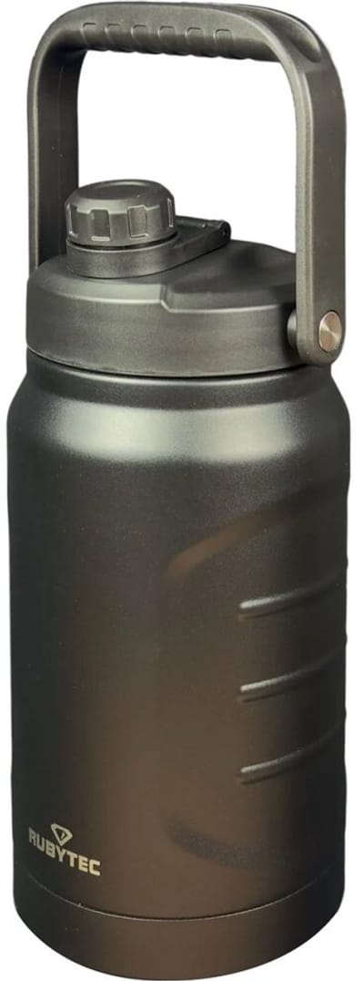 Rubytec Shira Superjug - 2.5 L - Thermosbeker - Vacuüm Drinkfles - Thermosfles - Waterfles - RVS Drinkfles - Urenlang Koud of Warm Drinken - Lekvrij - BPA-vrij - Zwart